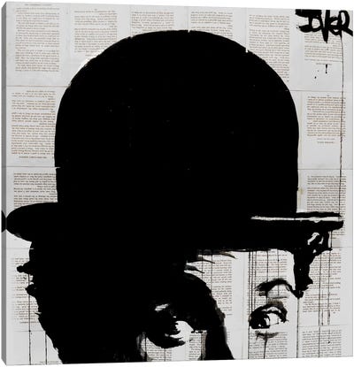 Charlie's Hat Canvas Art Print - Charlie Chaplin