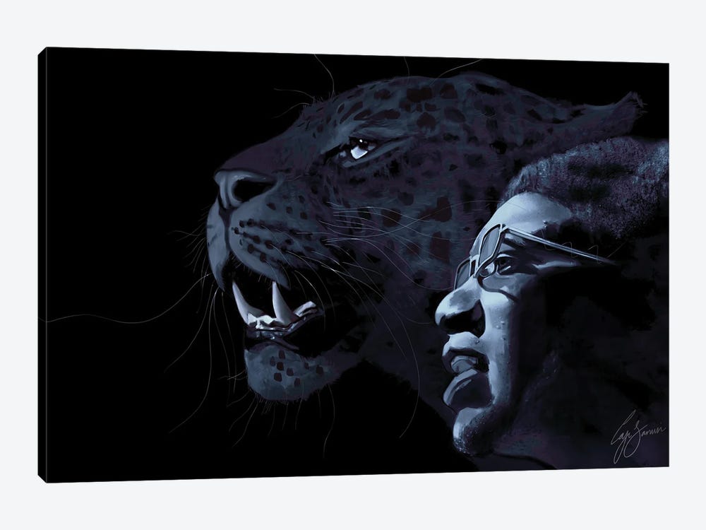 The Panther and The Messiah by Laji Sanusi 1-piece Art Print