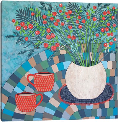 Have Tea With Me Canvas Art Print - Lisa Frances Judd