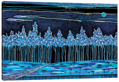 Moody Blues Canvas Art Print - Lisa Frances Judd