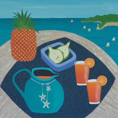 By The Sea by Lisa Frances Judd metal wall art