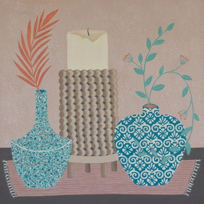 Vase Collection IV Bohemian by Lisa Frances Judd metal wall art