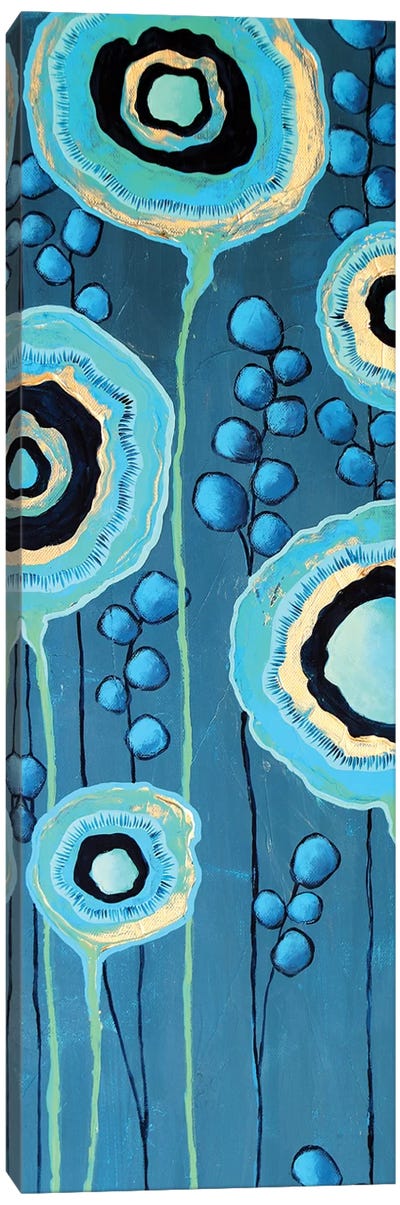 Geode Floral  Canvas Art Print - Lisa Frances Judd