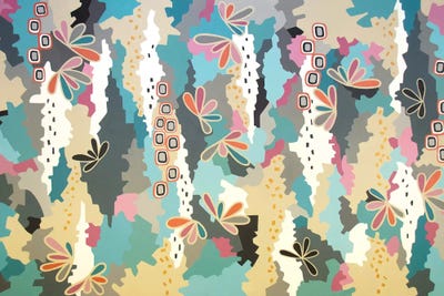 Happy Thoughts by Lisa Frances Judd metal wall art