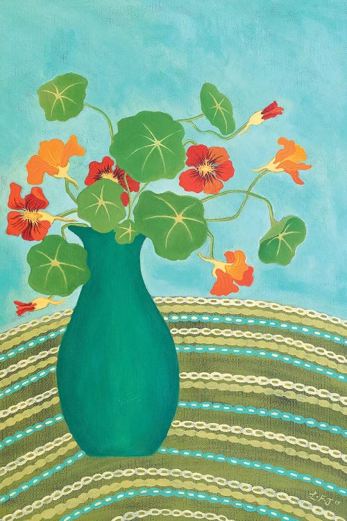 Nana's Nasturtiums  by Lisa Frances Judd canvas print