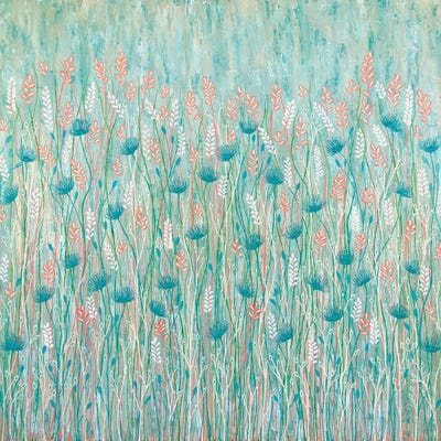 Pastel Wild Flower  by Lisa Frances Judd metal wall art