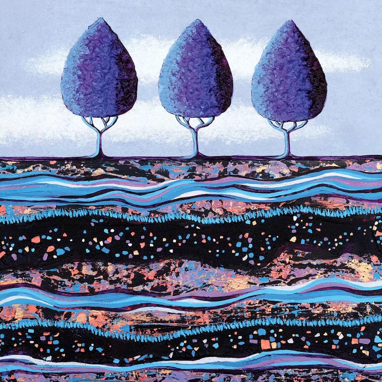 Purple Trees  by Lisa Frances Judd wall art