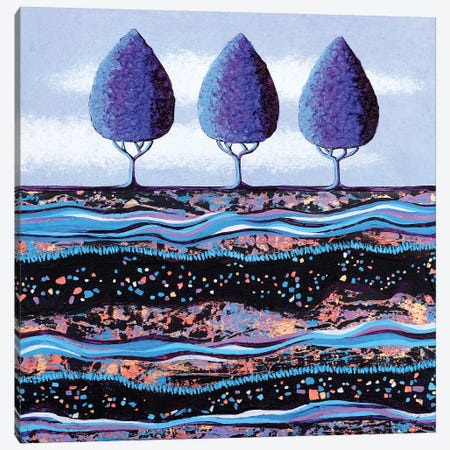 Purple Trees  Canvas Print #LJU37} by Lisa Frances Judd Art Print