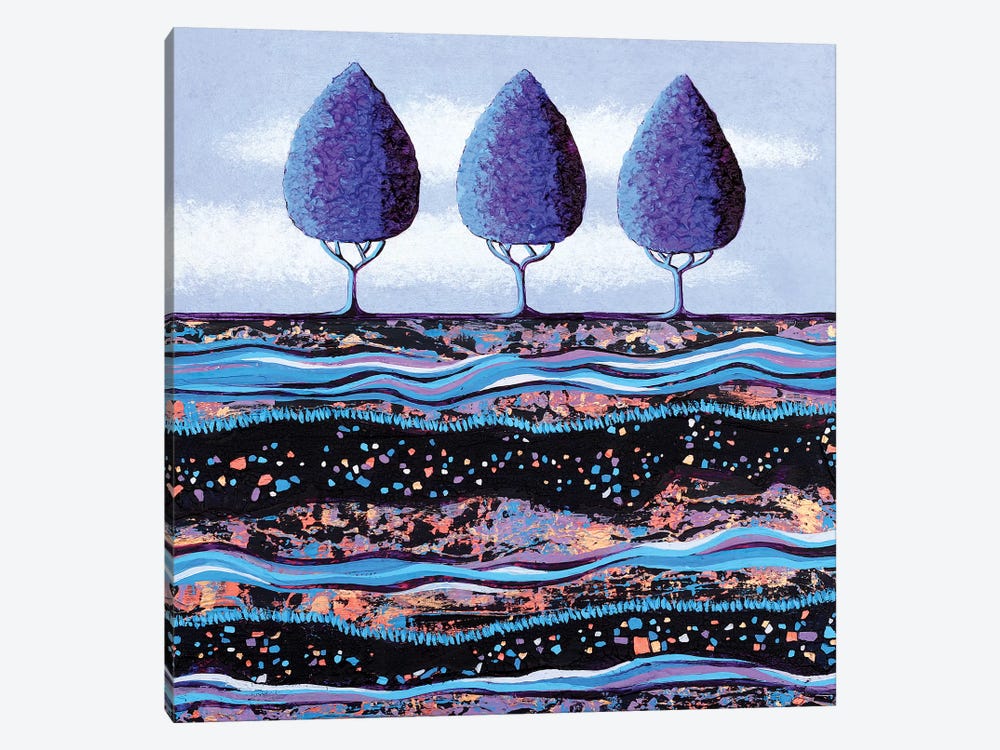 Purple Trees  by Lisa Frances Judd 1-piece Canvas Artwork