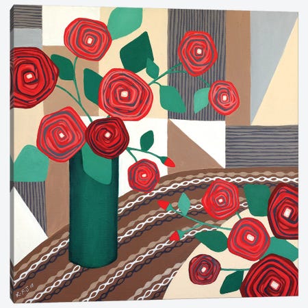 Roses Are Red  Canvas Print #LJU39} by Lisa Frances Judd Canvas Art