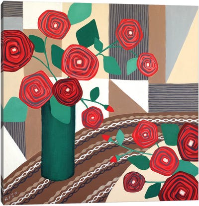 Roses Are Red  Canvas Art Print - Lisa Frances Judd