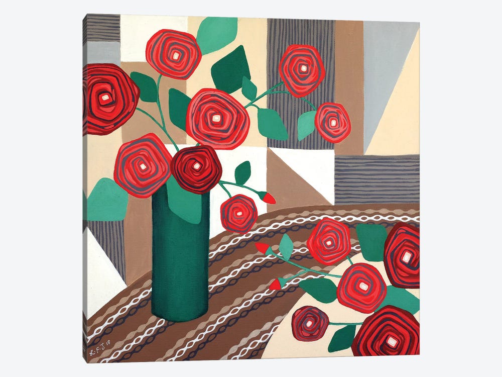 Roses Are Red  by Lisa Frances Judd 1-piece Canvas Wall Art