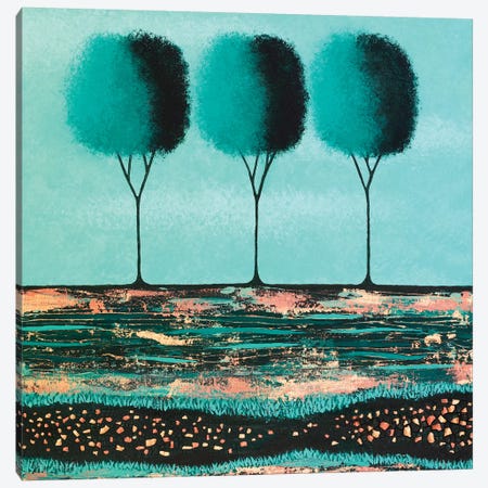 Teal Trees  Canvas Print #LJU48} by Lisa Frances Judd Canvas Print