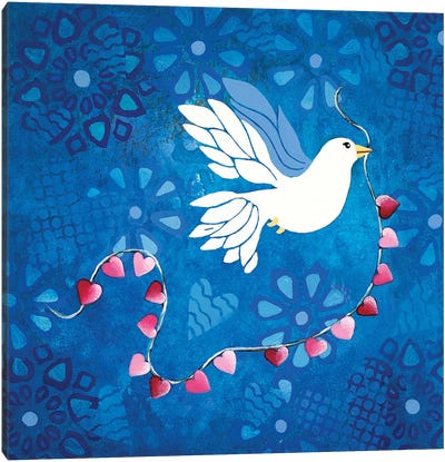 Bird Of Peace  Canvas Art Print - Lisa Frances Judd