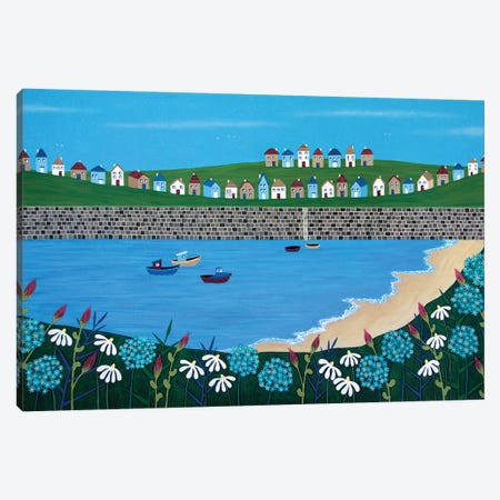 Tiny Town By The Sea  Canvas Print #LJU50} by Lisa Frances Judd Canvas Wall Art