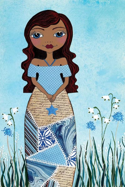 Wish Girl by Lisa Frances Judd metal wall art