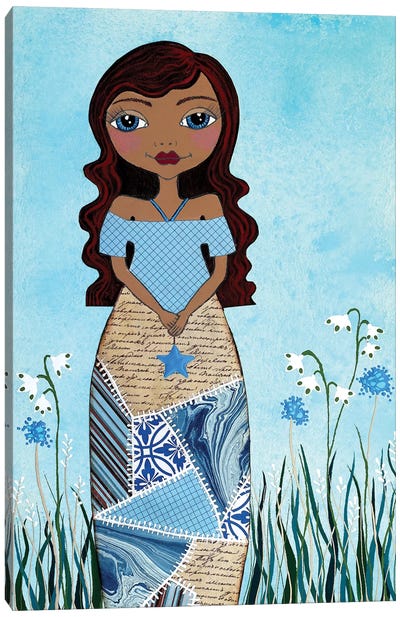 Wish Girl Canvas Art Print - Lisa Frances Judd