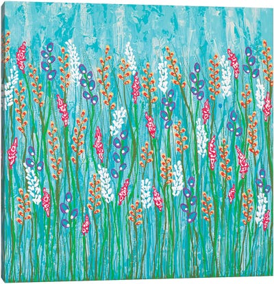You Belong In The Wild Flowers  Canvas Art Print - Lisa Frances Judd