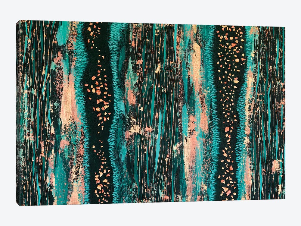 Teal Trees no. 2 Part 2 by Lisa Frances Judd 1-piece Art Print