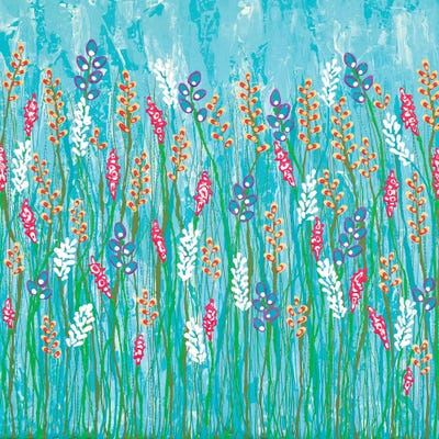 Walk In The Wildflowers no.1 by Lisa Frances Judd metal wall art