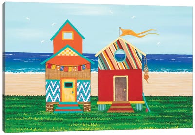 Beach Holiday I Canvas Art Print - Lisa Frances Judd