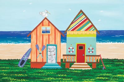 Beach Holiday III by Lisa Frances Judd metal wall art