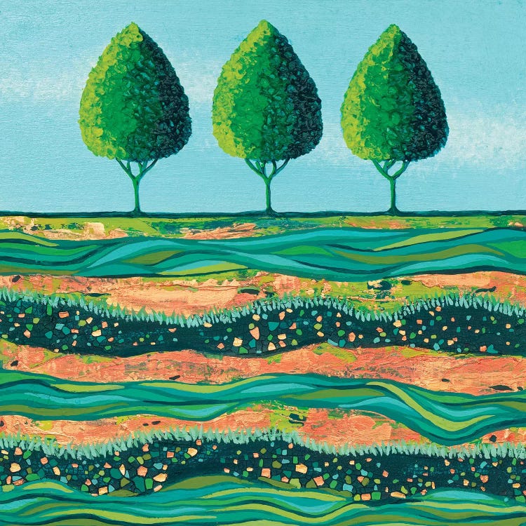 Lime-Light Trees by Lisa Frances Judd wall art
