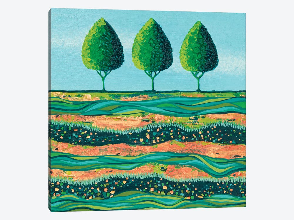 Lime-Light Trees by Lisa Frances Judd 1-piece Canvas Art Print
