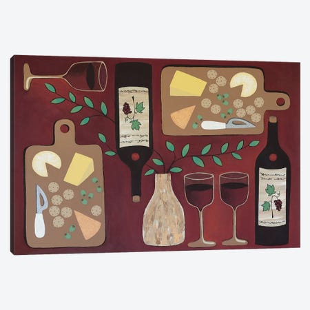 Wine O Clock Canvas Print #LJU91} by Lisa Frances Judd Canvas Art
