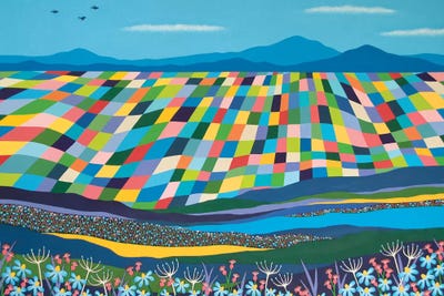 It'S A Wonderful World by Lisa Frances Judd metal wall art