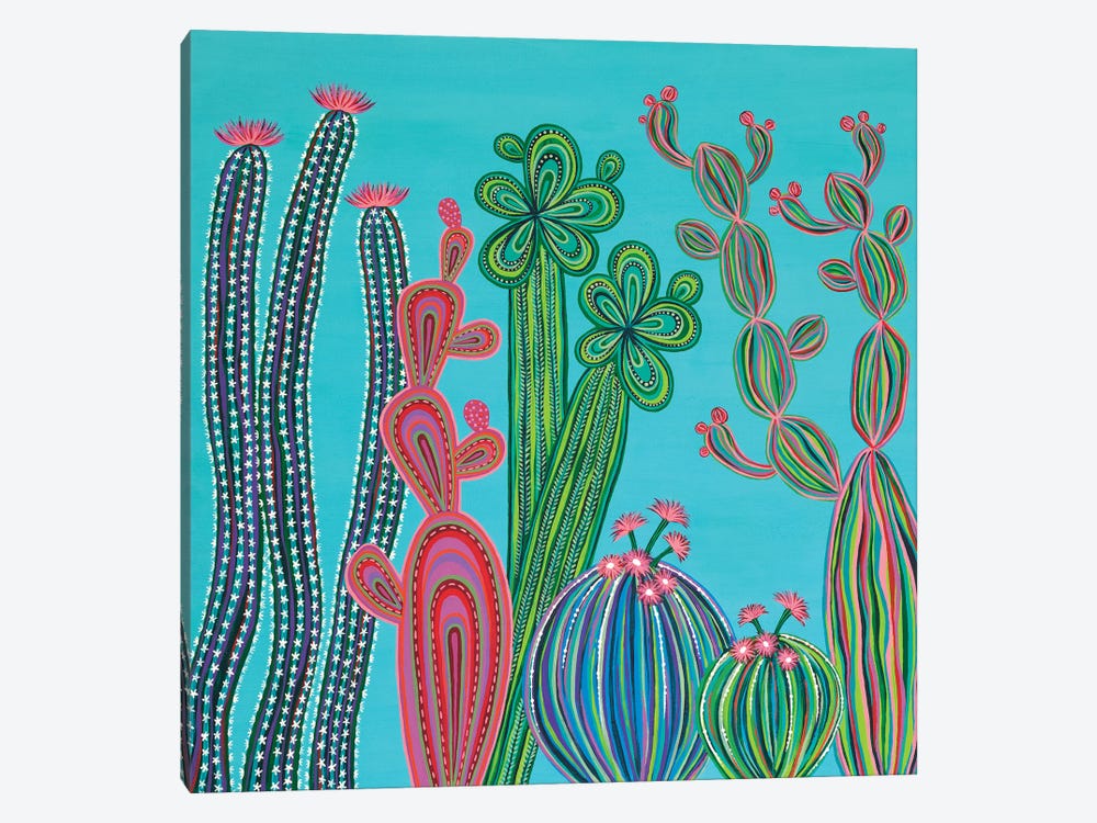 Cactus Party No.4 by Lisa Frances Judd 1-piece Canvas Art