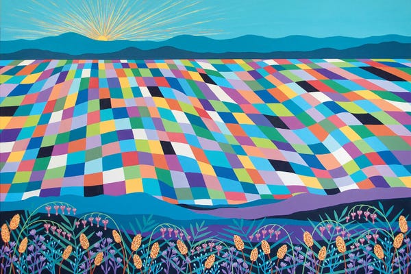 Patchwork Landscapes: Hello Sunshine by Lisa Frances Judd