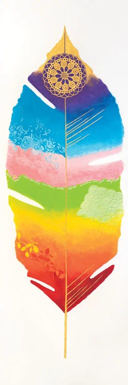 Chakra Feather No.1 by Lisa Frances Judd wall art