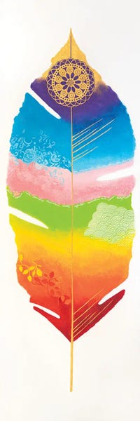 Lisa Frances Judd: Chakra Feather No.1 by Lisa Frances Judd