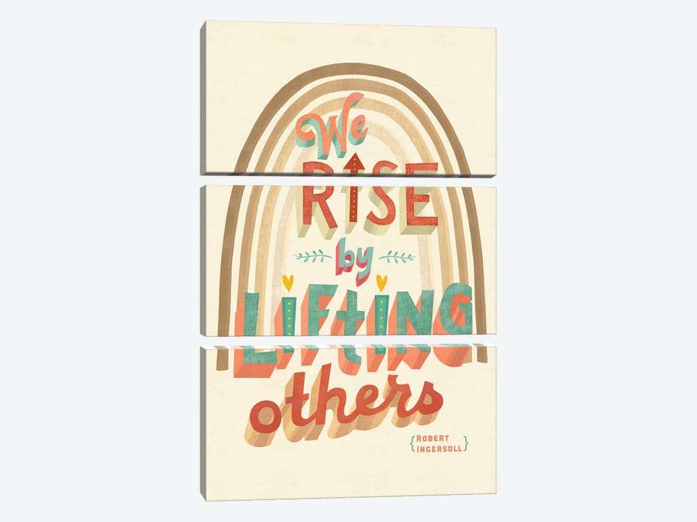 We Rise by Laura Jane Watson 3-piece Canvas Print