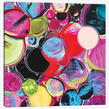 Melting Glass Spheres Canvas Print #LKA40} by Lanie K. Art Canvas Wall Art