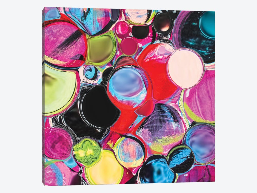 Melting Glass Spheres by Lanie K. Art 1-piece Canvas Wall Art