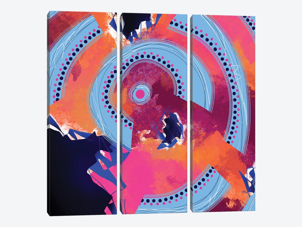 On An Upward Spiral 3-piece Canvas Print