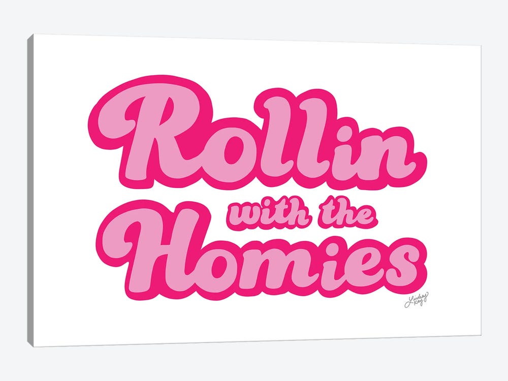 Rollin With The Homies by LindseyKayCo 1-piece Canvas Wall Art