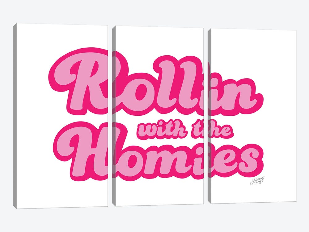 Rollin With The Homies by LindseyKayCo 3-piece Canvas Wall Art