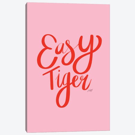 Easy Tiger I Canvas Print #LKC121} by LindseyKayCo Canvas Artwork