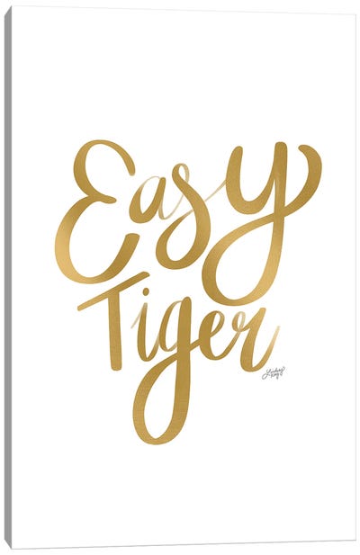 Easy Tiger II Canvas Art Print - LindseyKayCo
