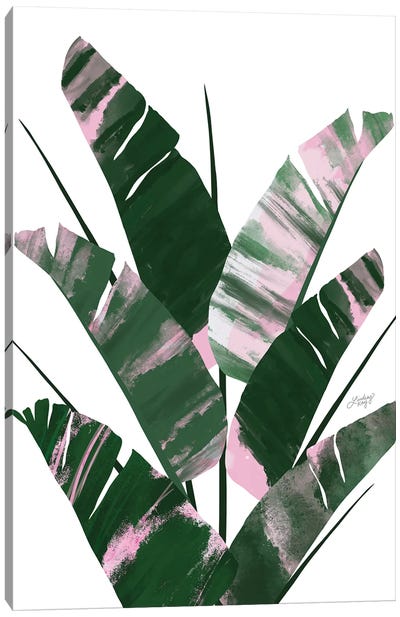 Banana Leaf Plant Collage II Canvas Art Print - LindseyKayCo