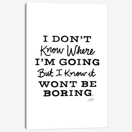 David Bowie Quote I Canvas Print #LKC126} by LindseyKayCo Canvas Print