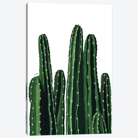 Cacti Collage Canvas Print #LKC133} by LindseyKayCo Art Print
