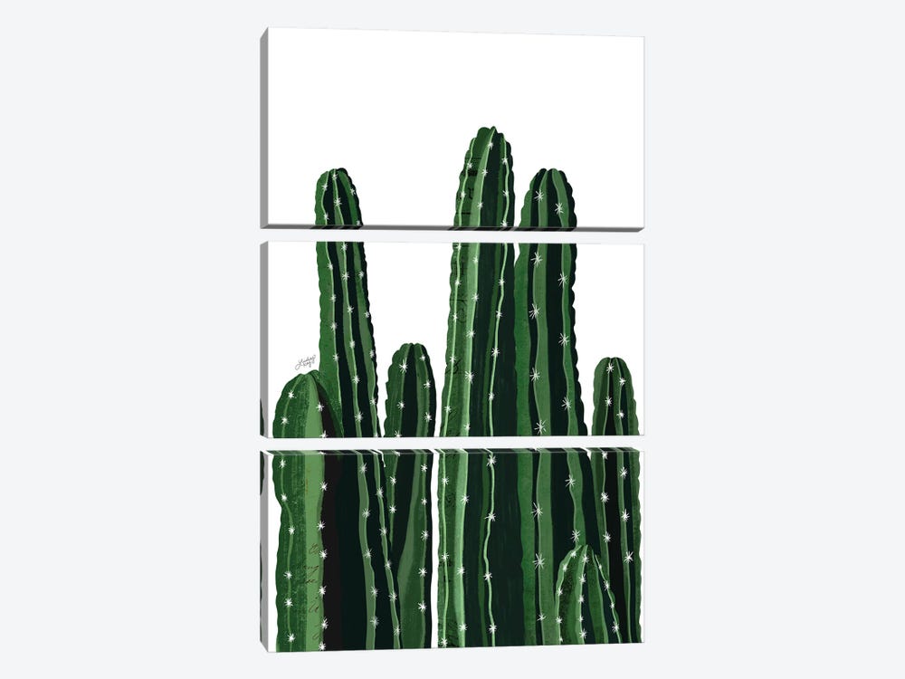 Cacti Collage by LindseyKayCo 3-piece Canvas Art Print