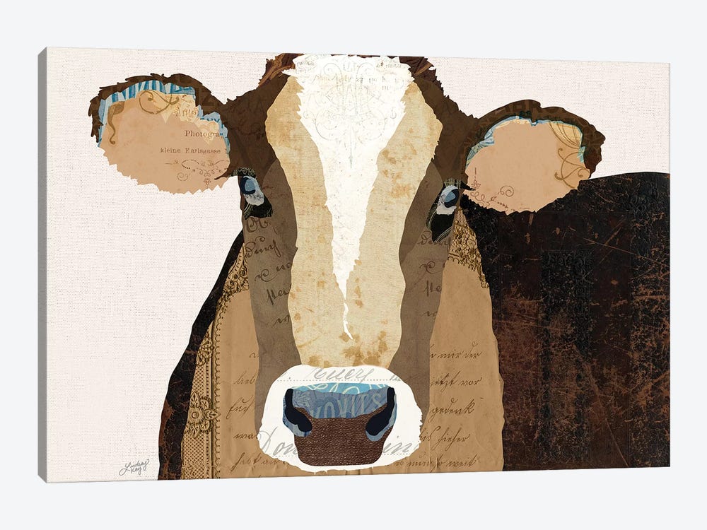 Cow Collage by LindseyKayCo 1-piece Canvas Art Print