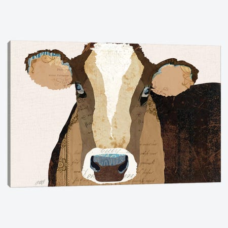Cow Collage Canvas Print #LKC13} by LindseyKayCo Canvas Art Print