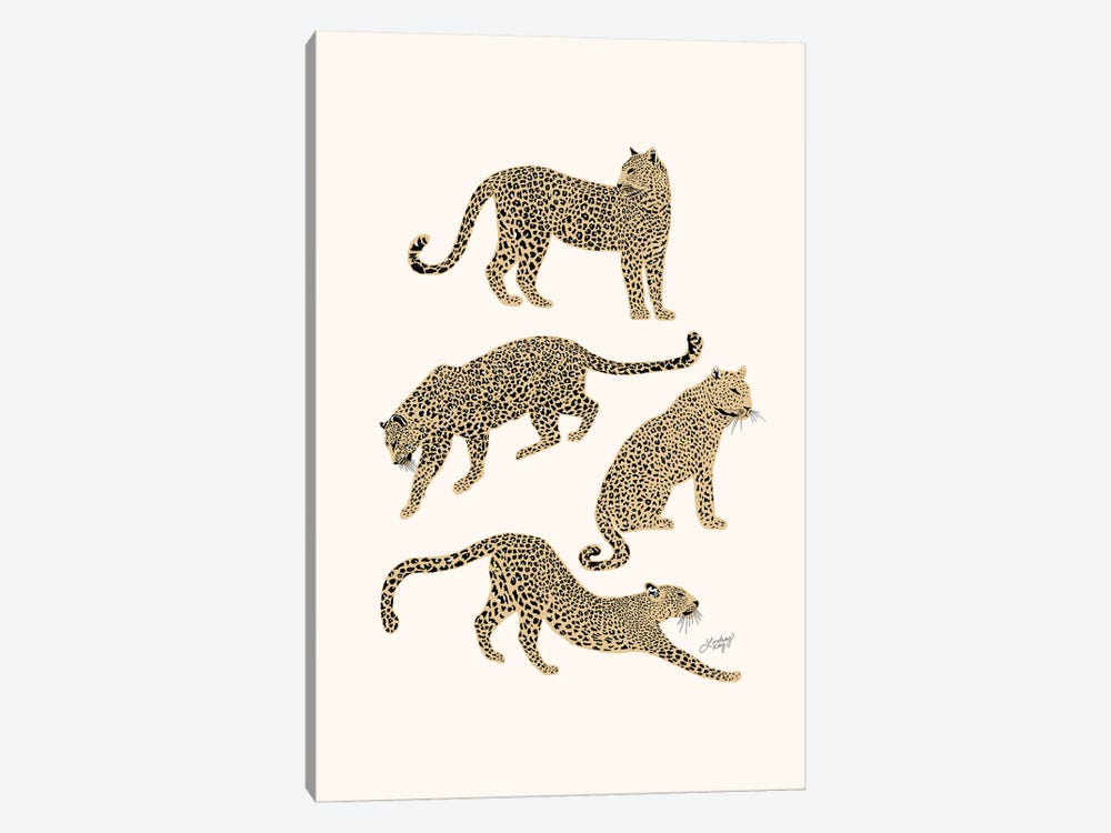 Leopards (Tan Palette) by LindseyKayCo 1-piece Art Print