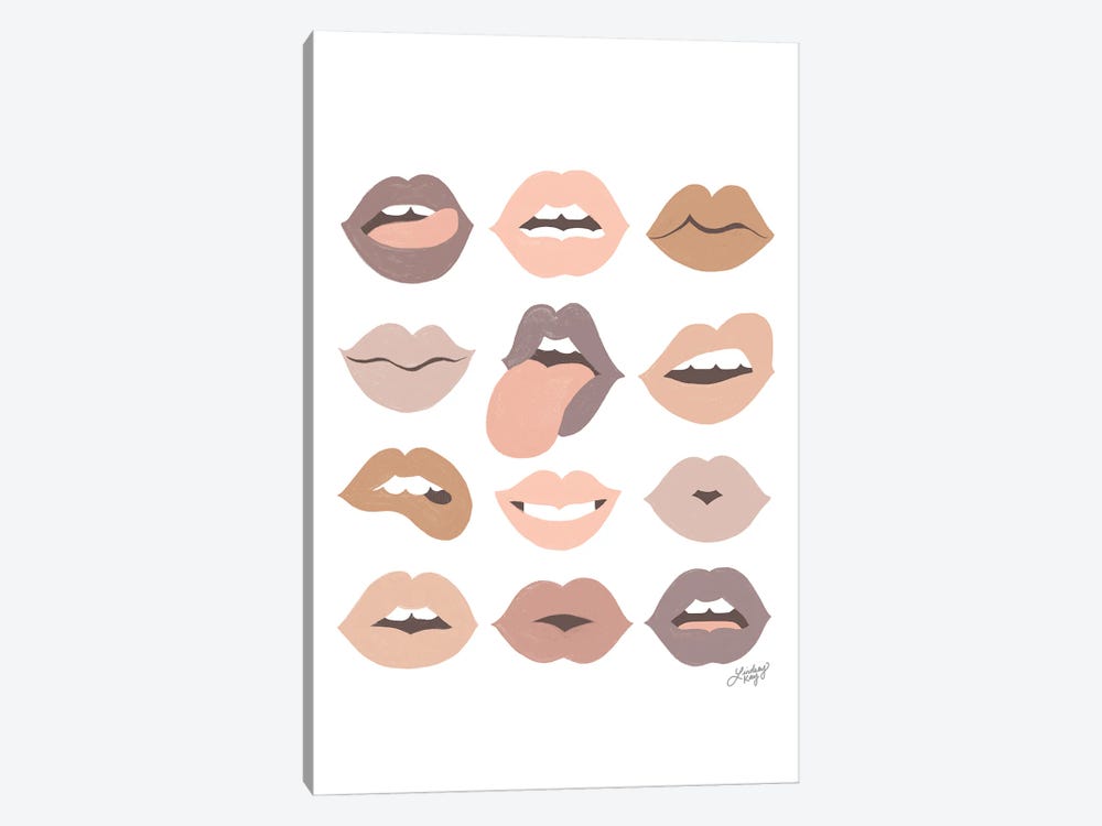 Neutral Lips Of Love by LindseyKayCo 1-piece Art Print